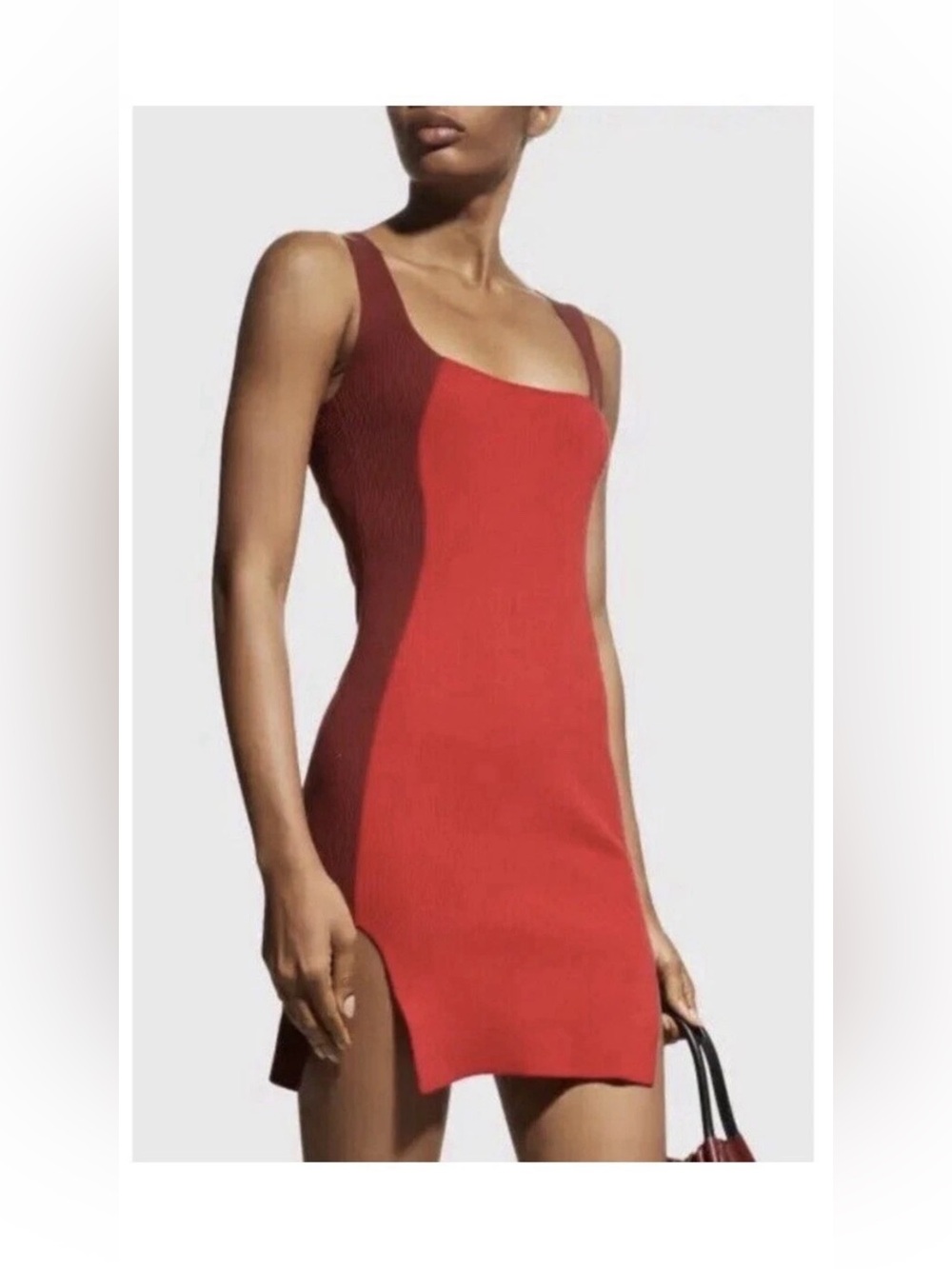 Solid And Striped Body Con NWT Size XS color block Ribbed Mini